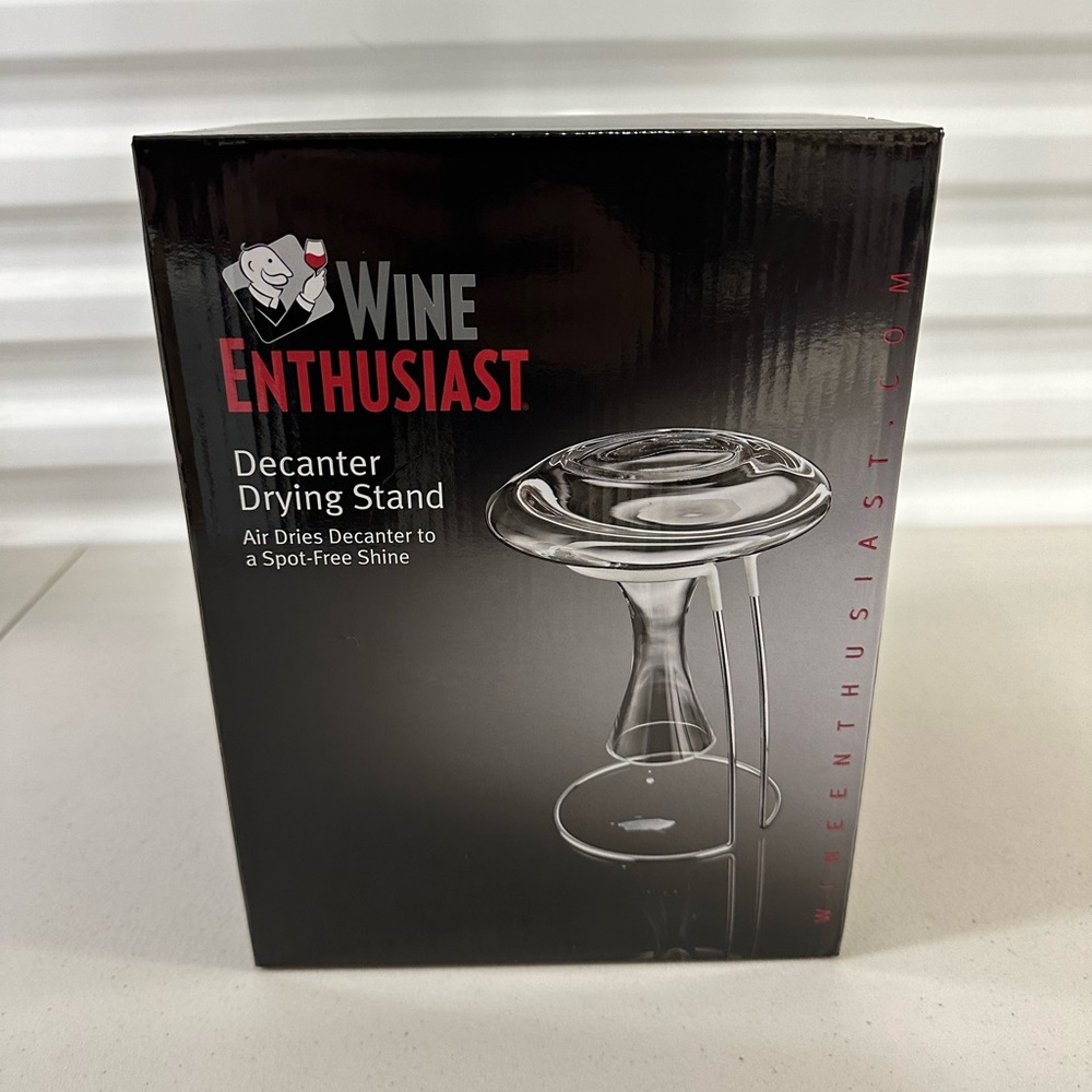 Wine Enthusiast Decanter Drying Stand - New in Box